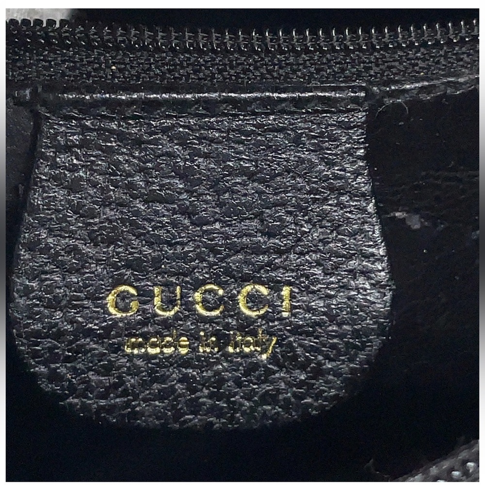 Gucci Diana Vintage Black Pebbled Leather Bamboo Handle Tote Bag | Italy - Picture 7 of 11